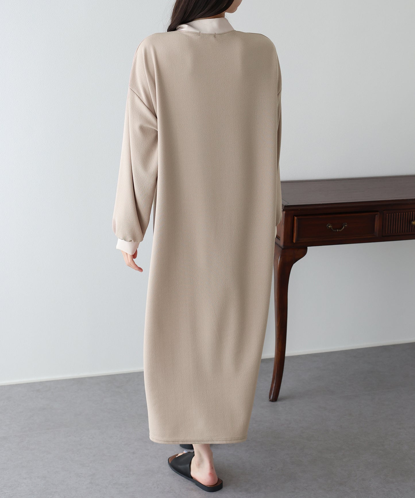 【早割5％OFF】バイカラーボウタイワンピース