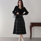 選べる2丈・チェックジャガードニットワンピース