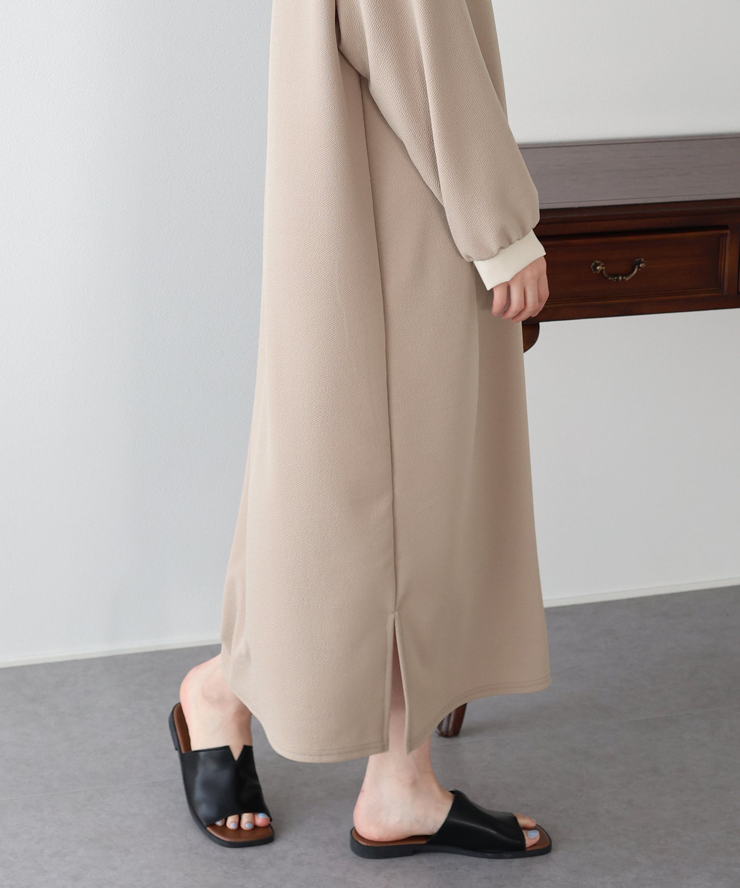 【早割5％OFF】バイカラーボウタイワンピース