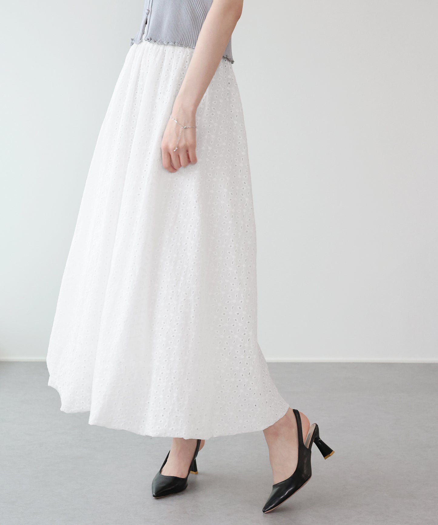 【早割5％OFF】コットンレースバルーンスカート