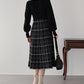 選べる2丈・チェックジャガードニットワンピース