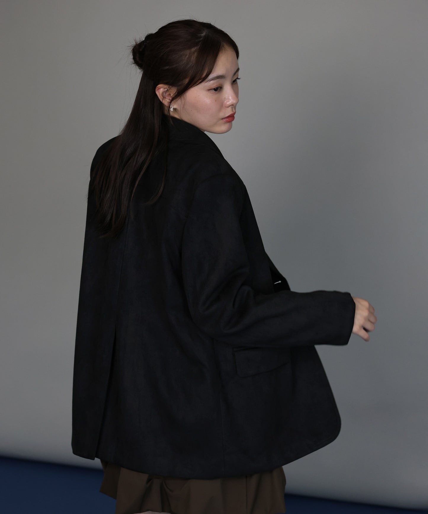 [J by blue]スウェードテーラードジャケット