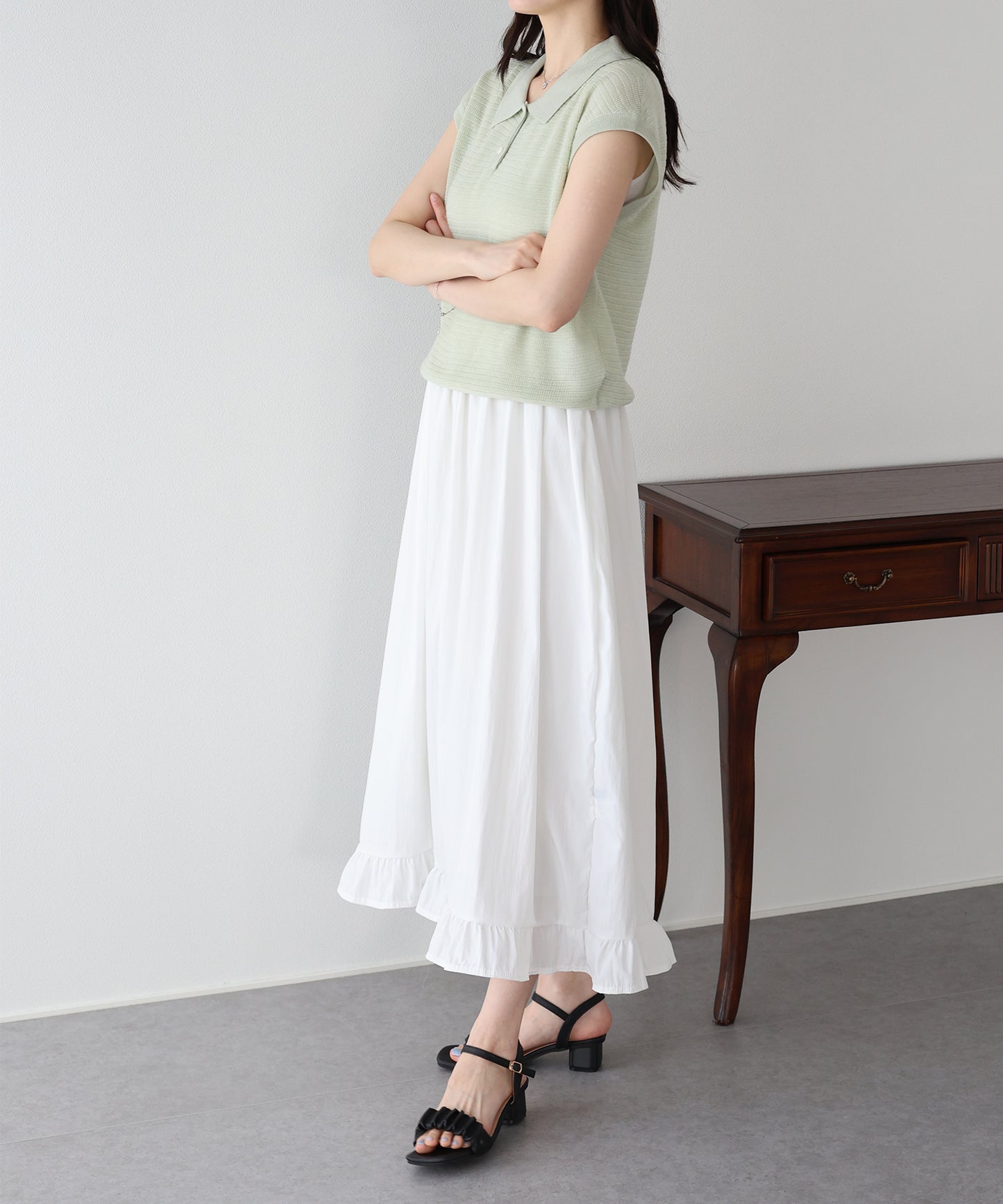 【早割5％OFF】レイヤードドッキングワンピース