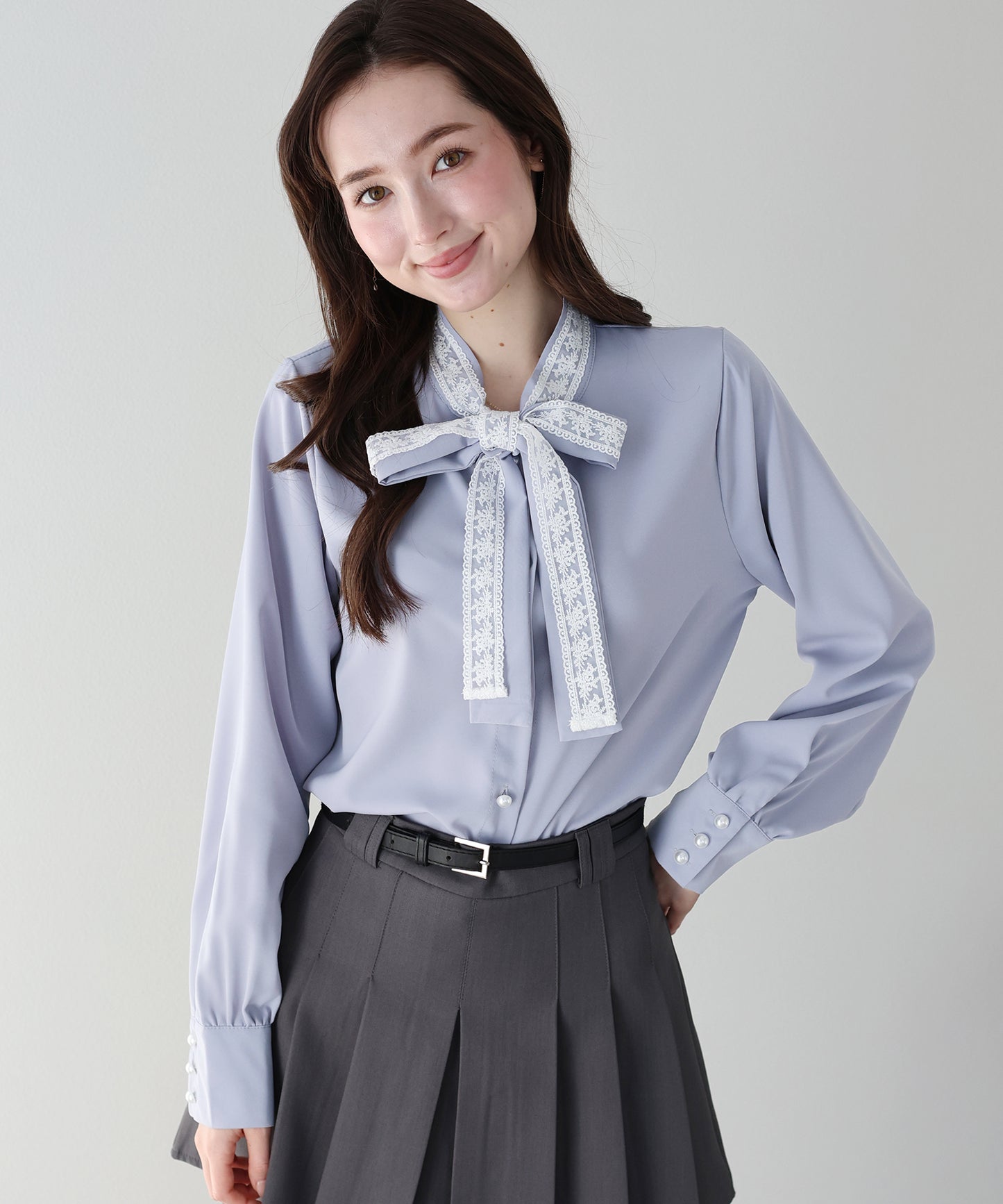 レースボウタイブラウス【ネコポス】