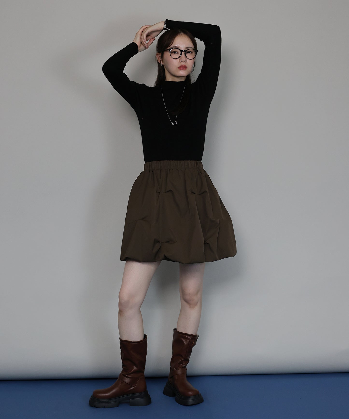 【早割5％OFF】[ J by blue ]ピンタックミニスカート