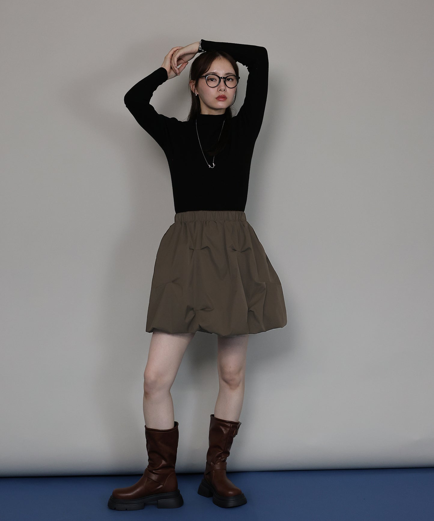 [ J by blue ]ピンタックミニスカート