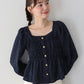【早割5％OFF】《2サイズ展開》ツイードペプラムブラウス