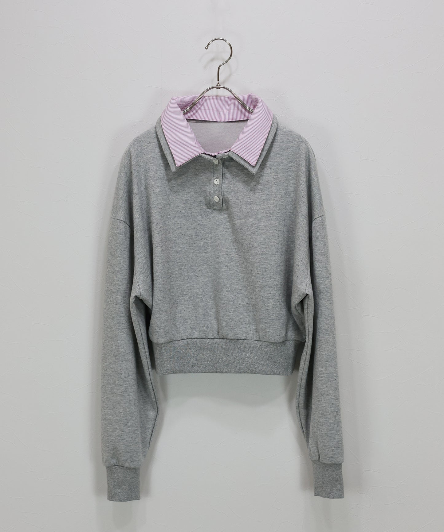 【早割5％OFF】シャツレイヤードスウェット