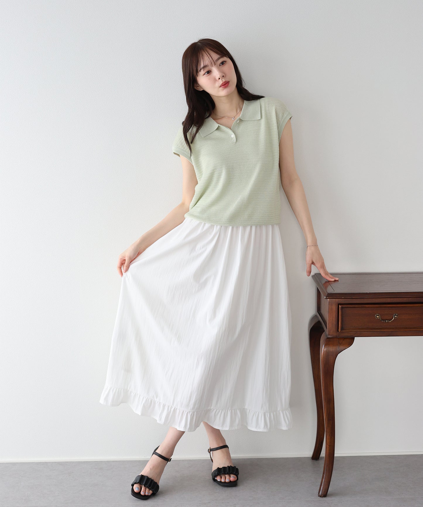 【早割5％OFF】レイヤードドッキングワンピース