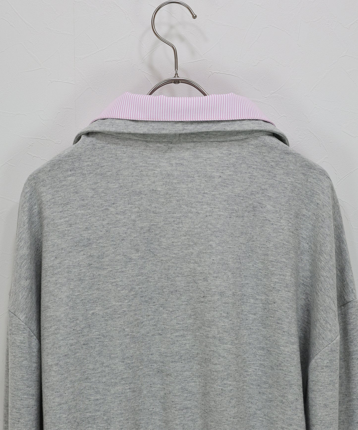 【早割5％OFF】シャツレイヤードスウェット