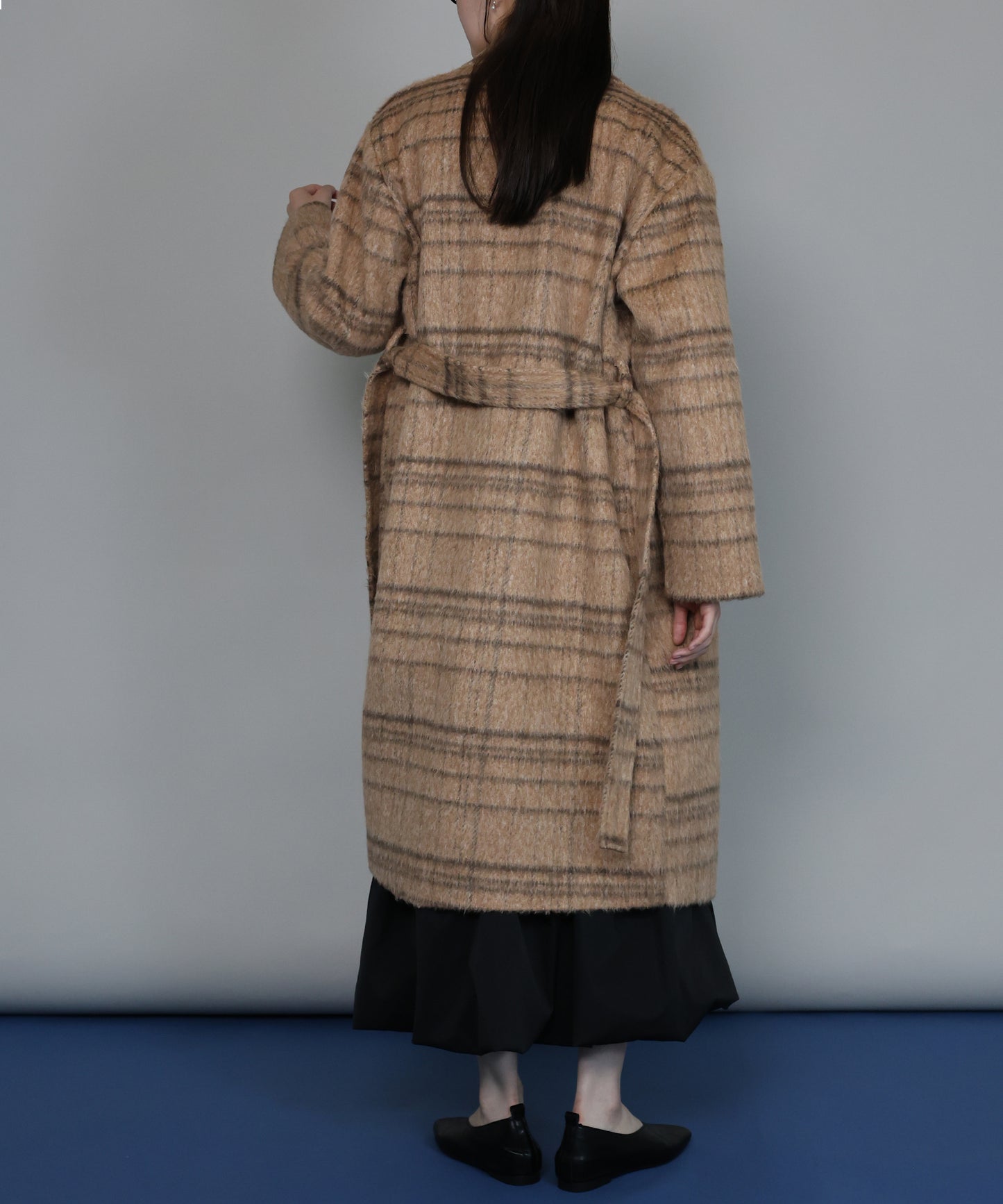 【早割5％OFF】[ J by blue ]チェックロングコート