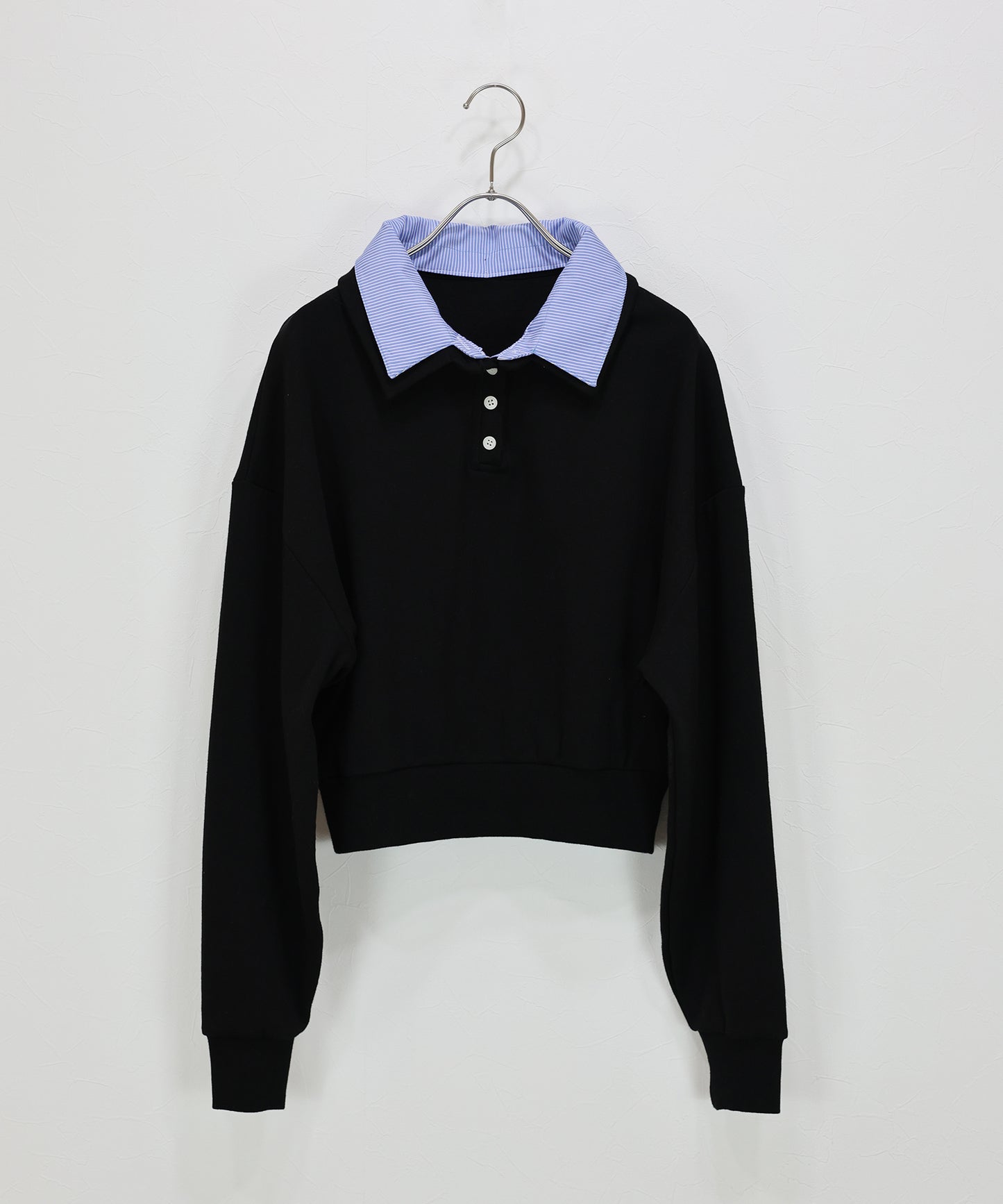 【早割5％OFF】シャツレイヤードスウェット