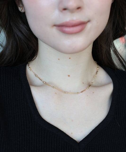 【早割5％OFF】ハートチェーンネックレス【ネコポス】