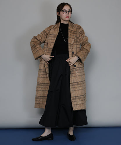 【早割5％OFF】[ J by blue ]チェックロングコート