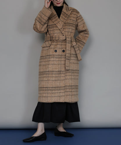 【TIME SALE】[ J by blue ]チェックロングコート