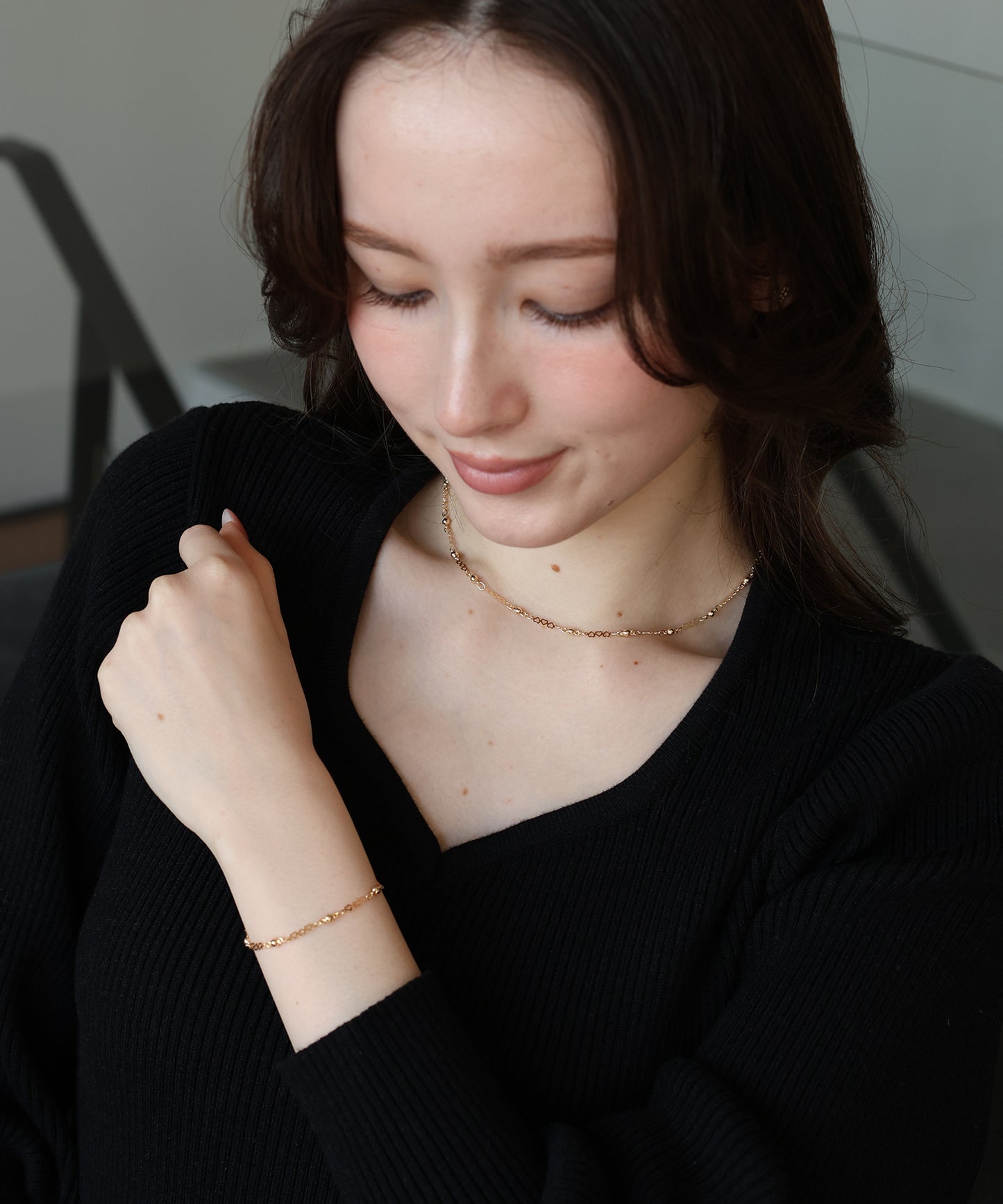 【早割5％OFF】ハートチェーンネックレス【ネコポス】