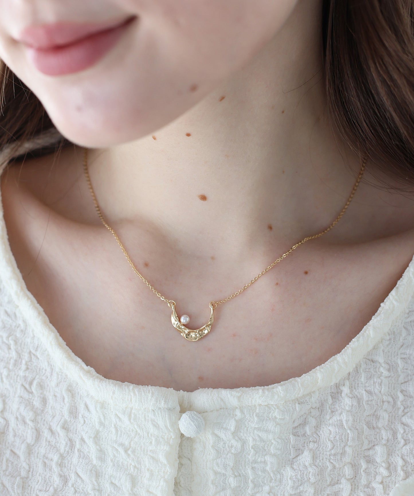 パールニュアンスネックレス【ネコポス】