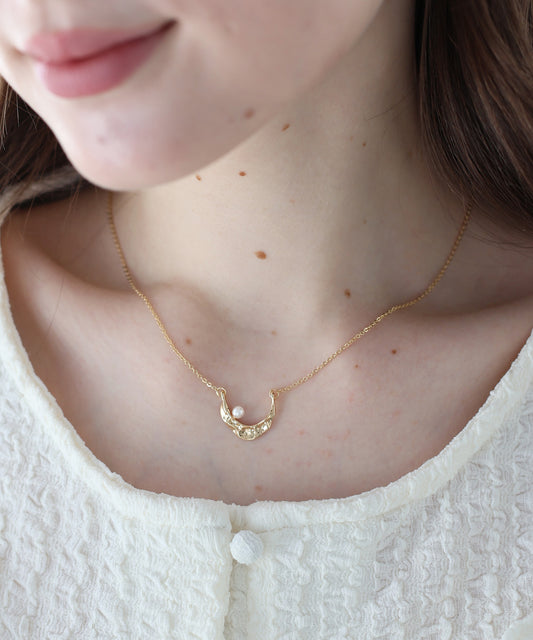 パールニュアンスネックレス【ネコポス】