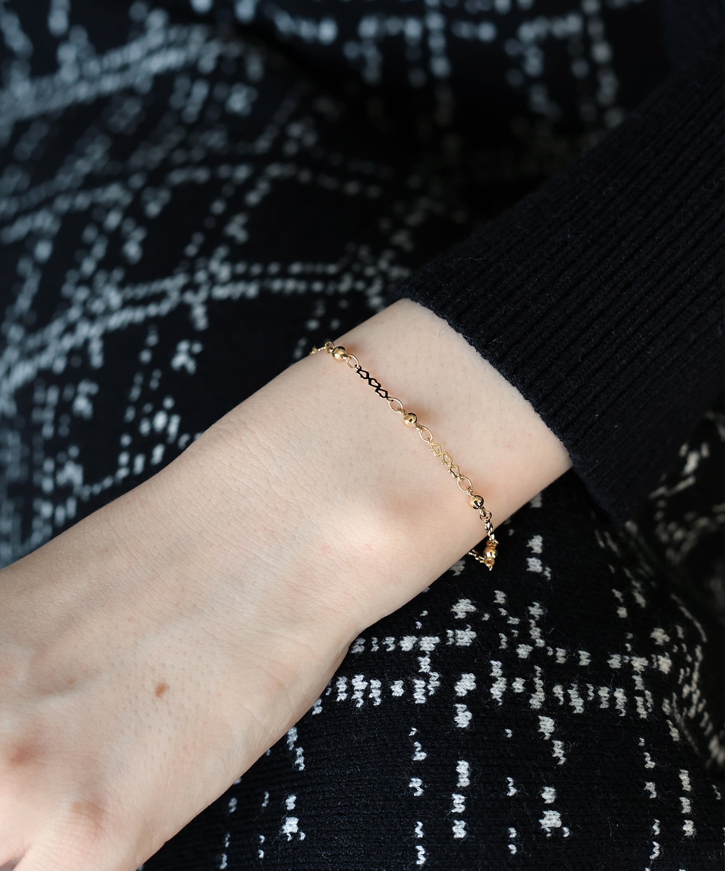 ハートチェーンブレスレット【ネコポス】