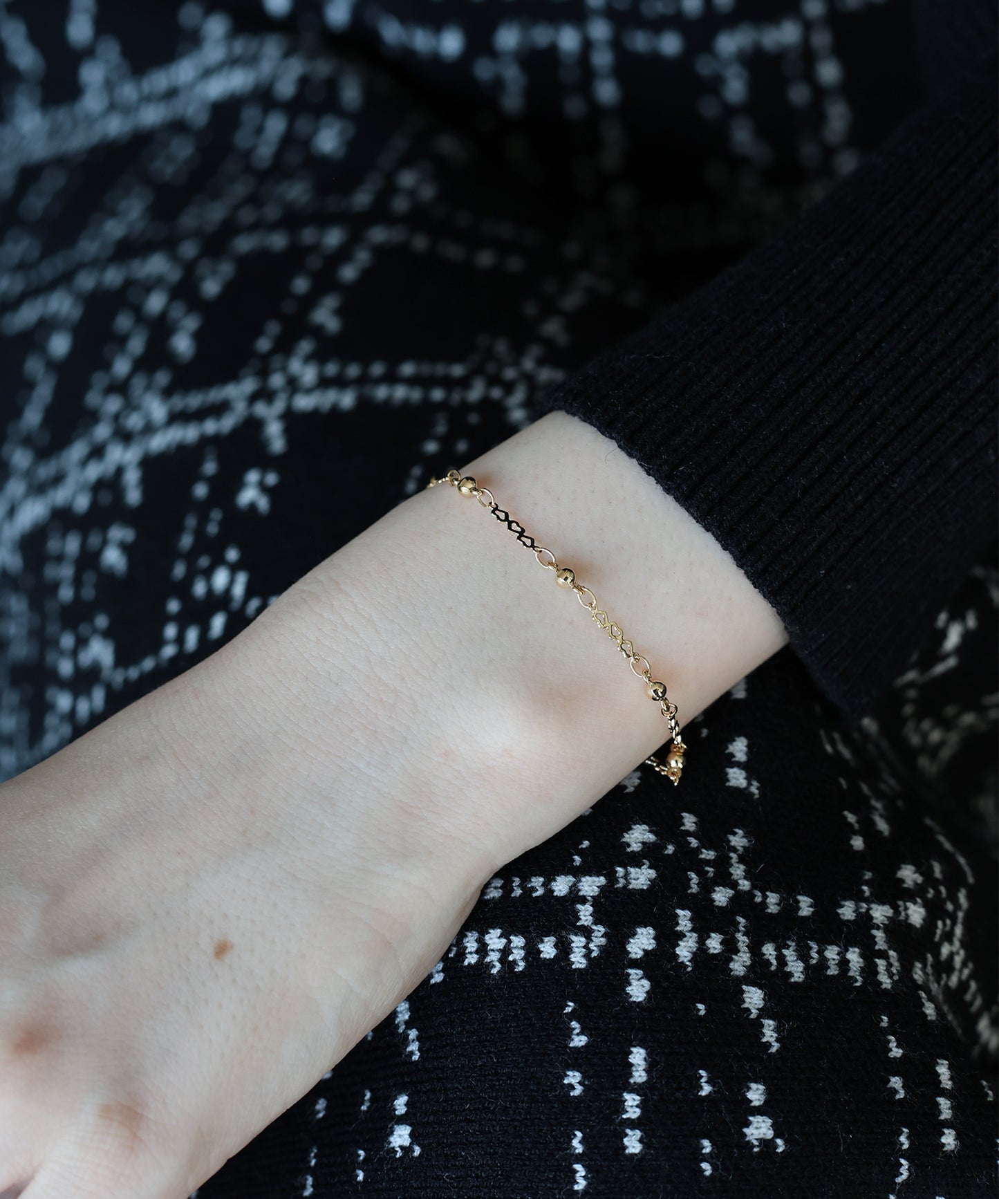 【早割5％OFF】ハートチェーンブレスレット【ネコポス】