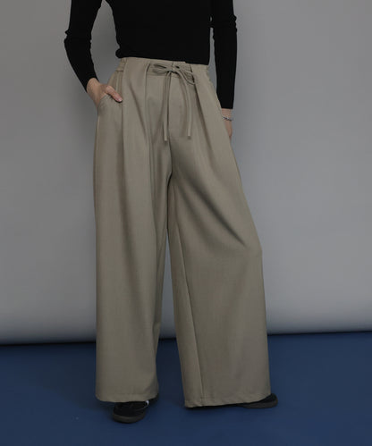 [J by blue]タックワイドパンツ