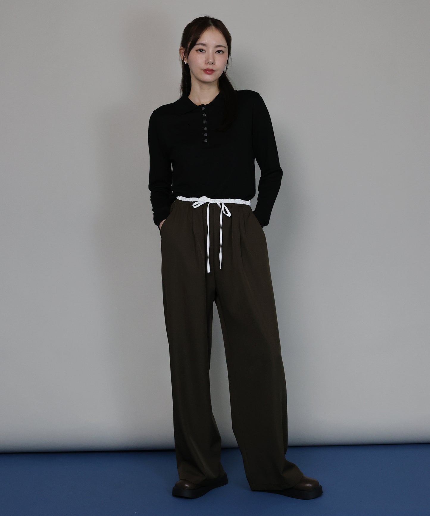 【早割5％OFF】[ J by blue ]ウエストリボンパンツ