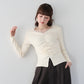 【早割5％OFF】フロントギャザーレースニット
