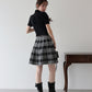 【TIME SALE】チェックニットミニマーメイドスカート