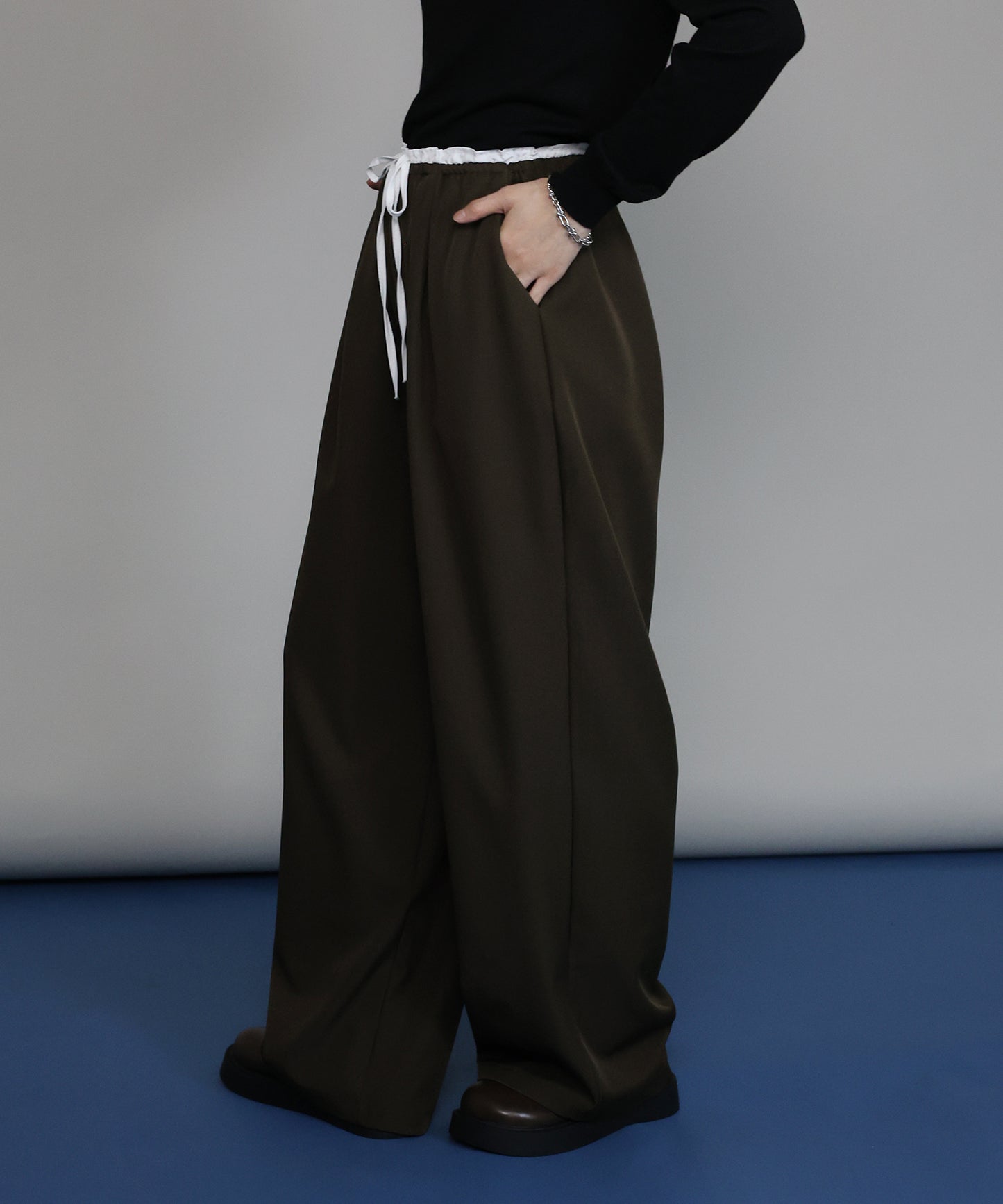 【早割5％OFF】[ J by blue ]ウエストリボンパンツ