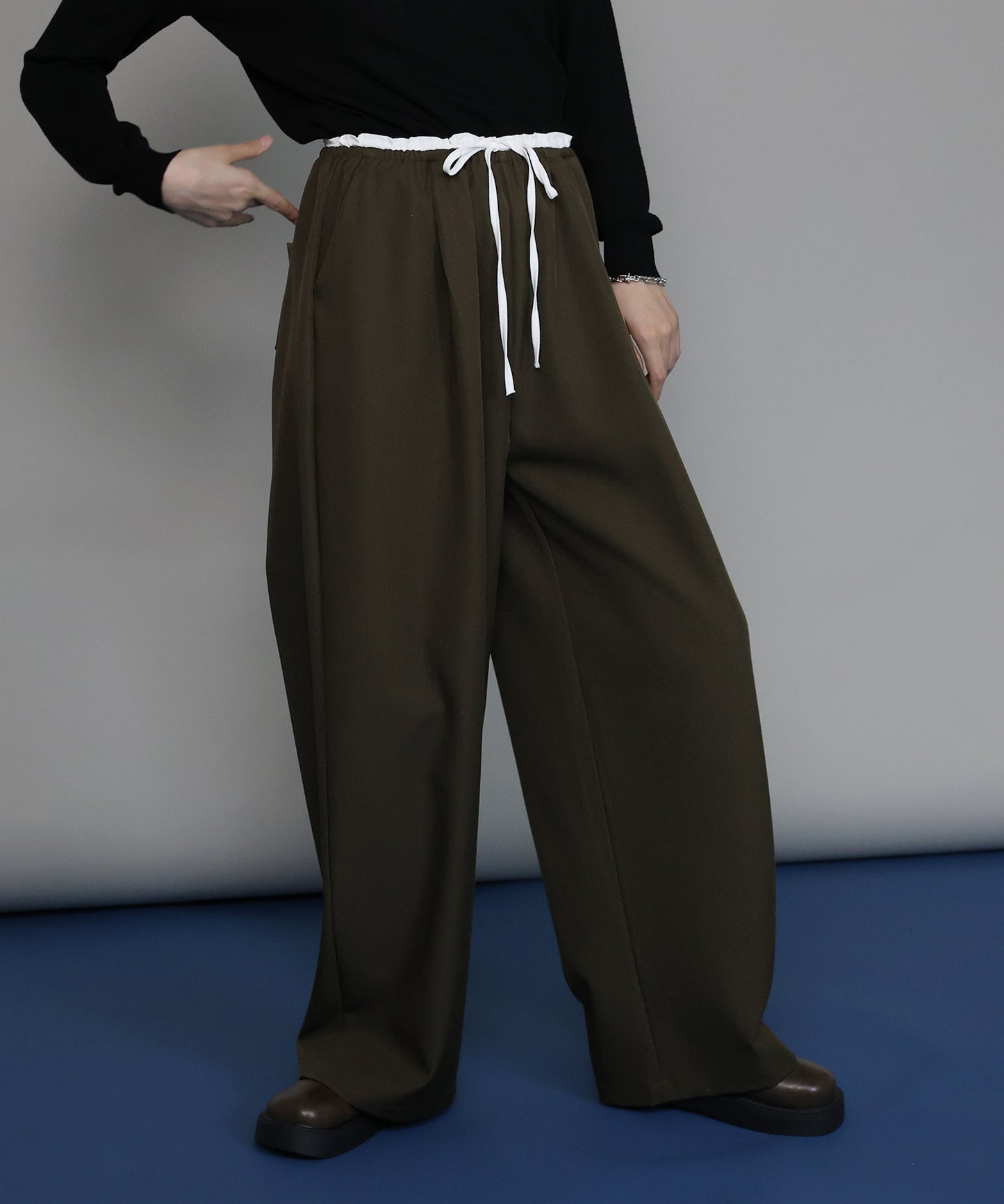 【TIME SALE】[ J by blue ]ウエストリボンパンツ