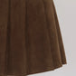 ベルトSETスウェードプリーツミニスカート