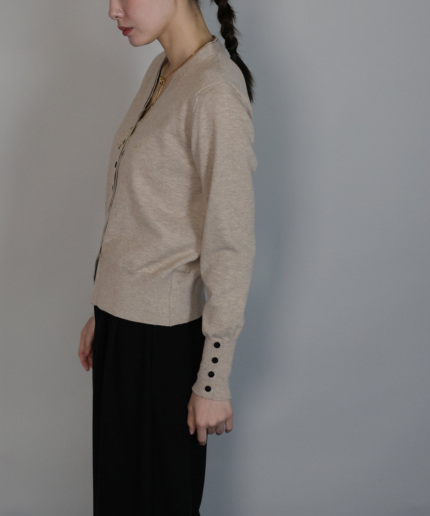 フェイクレイヤードニットカーディガン[ J by blue ]