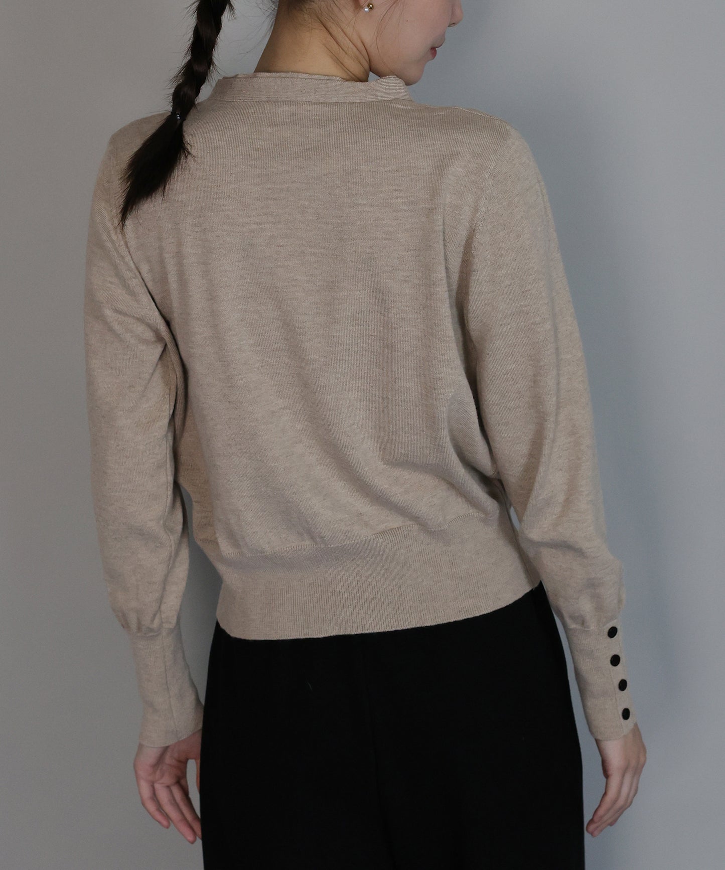【早割5％OFF】フェイクレイヤードニットカーディガン[ J by blue ]