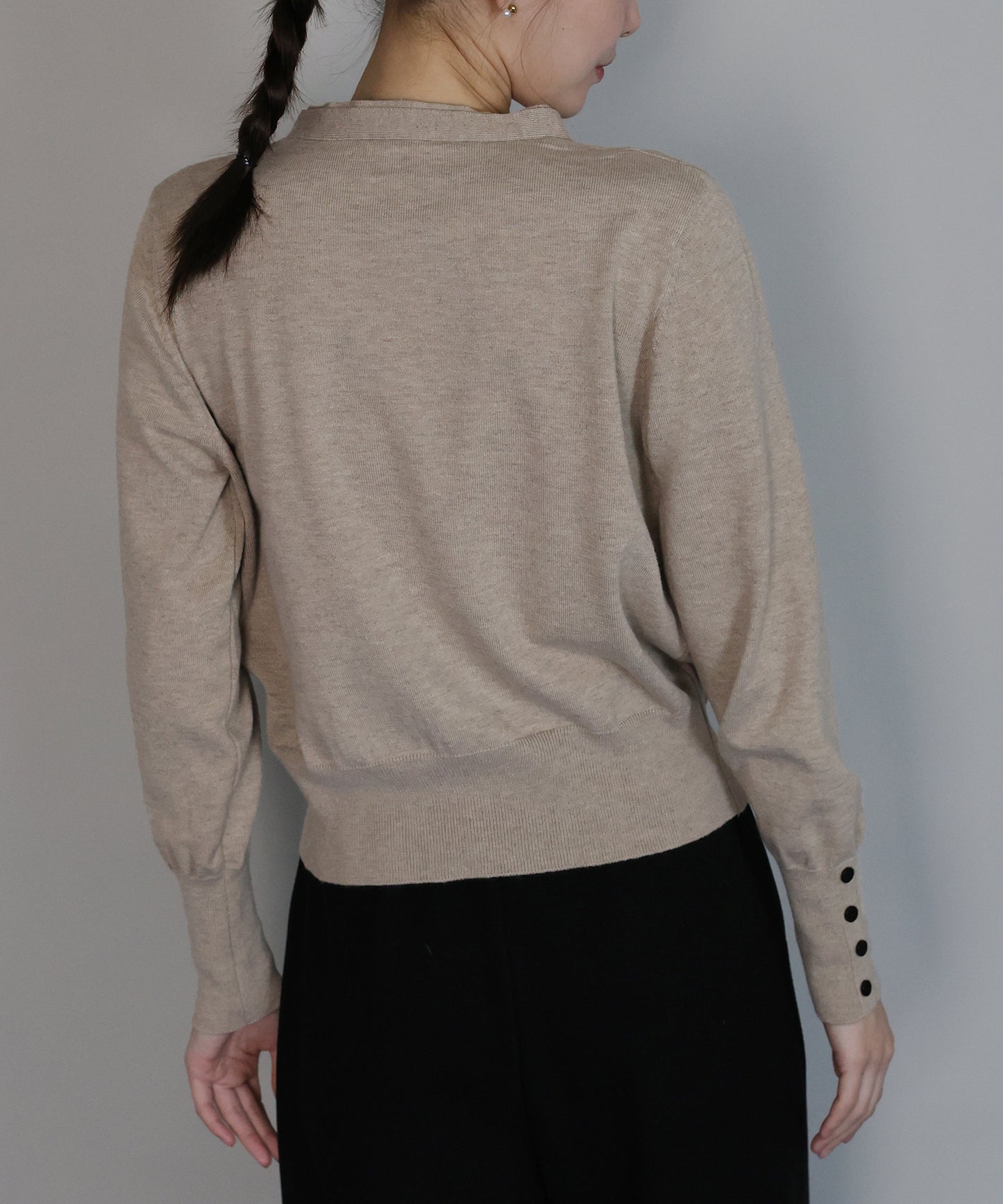 フェイクレイヤードニットカーディガン[ J by blue ]