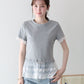 【早割5％OFF】レースドッキングＴシャツ【メール便】