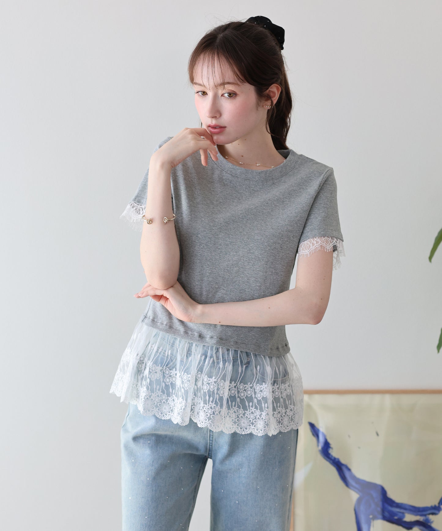 レースドッキングＴシャツ【メール便】