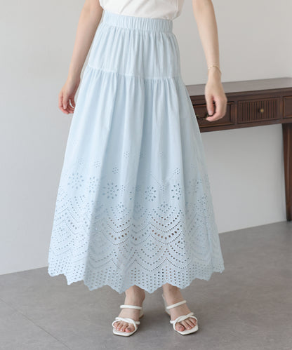 【SALE】コットンレーススカート