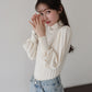 パフスリーブハイネックカットソー【ネコポス】