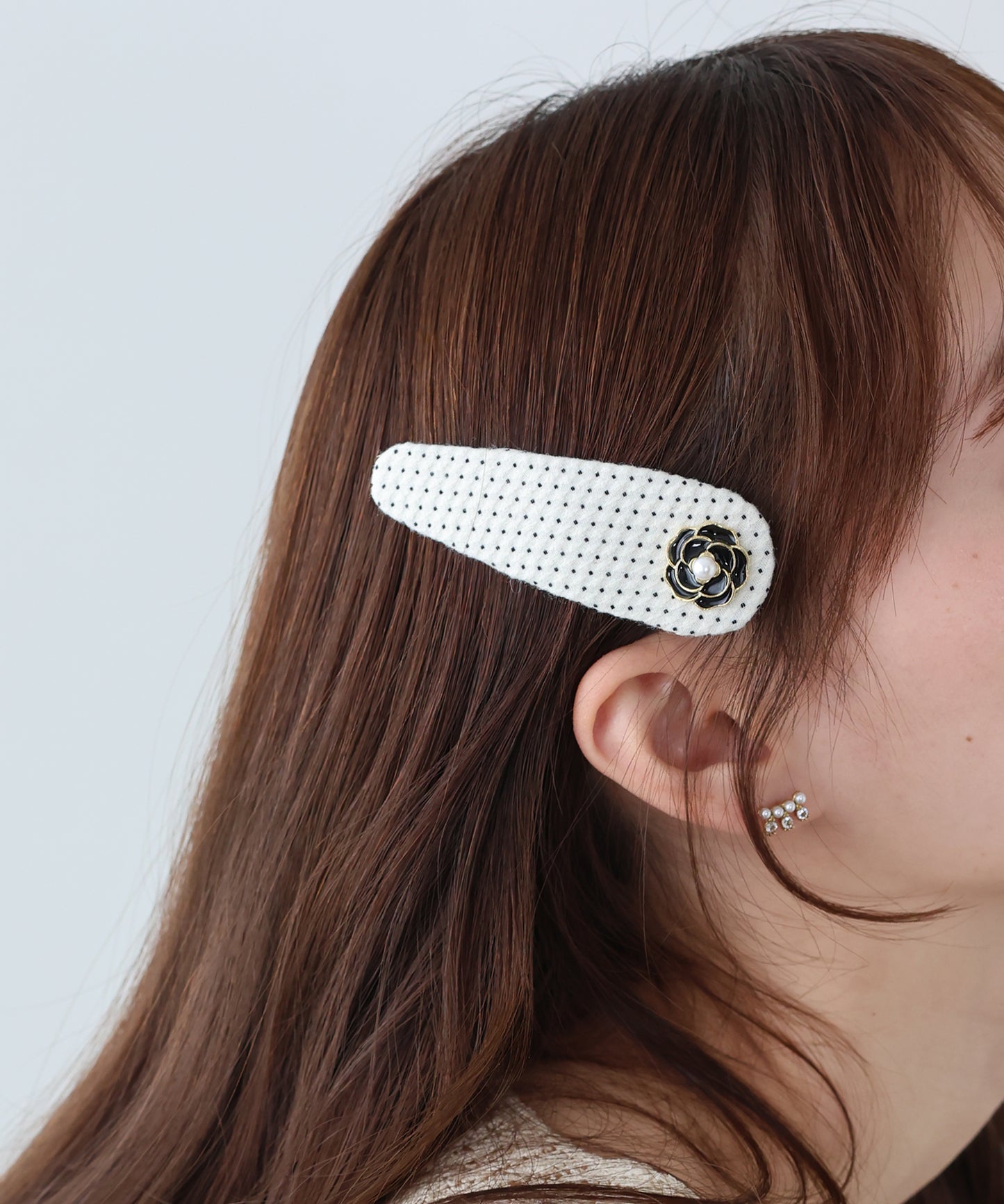 【早割5％OFF】ローズドットヘアピン【メール便】