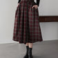 【SALE】丈が選べるチェックロングスカート