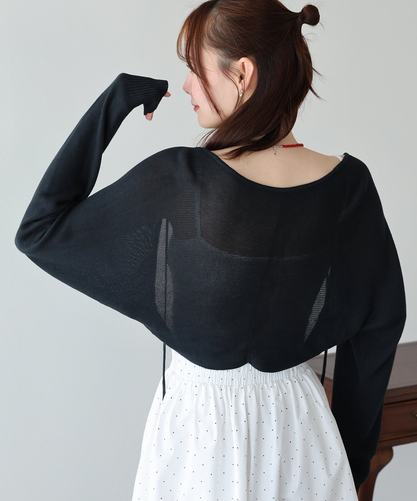 【早割5％OFF】フロントリボンシアーポレロ【メール便】