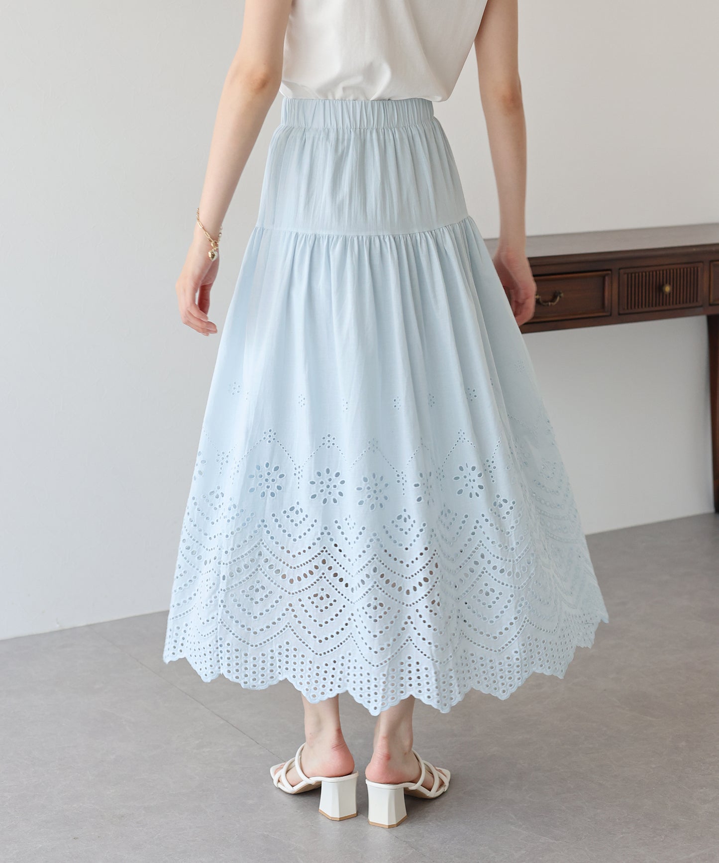 【TIME SALE】コットンレーススカート