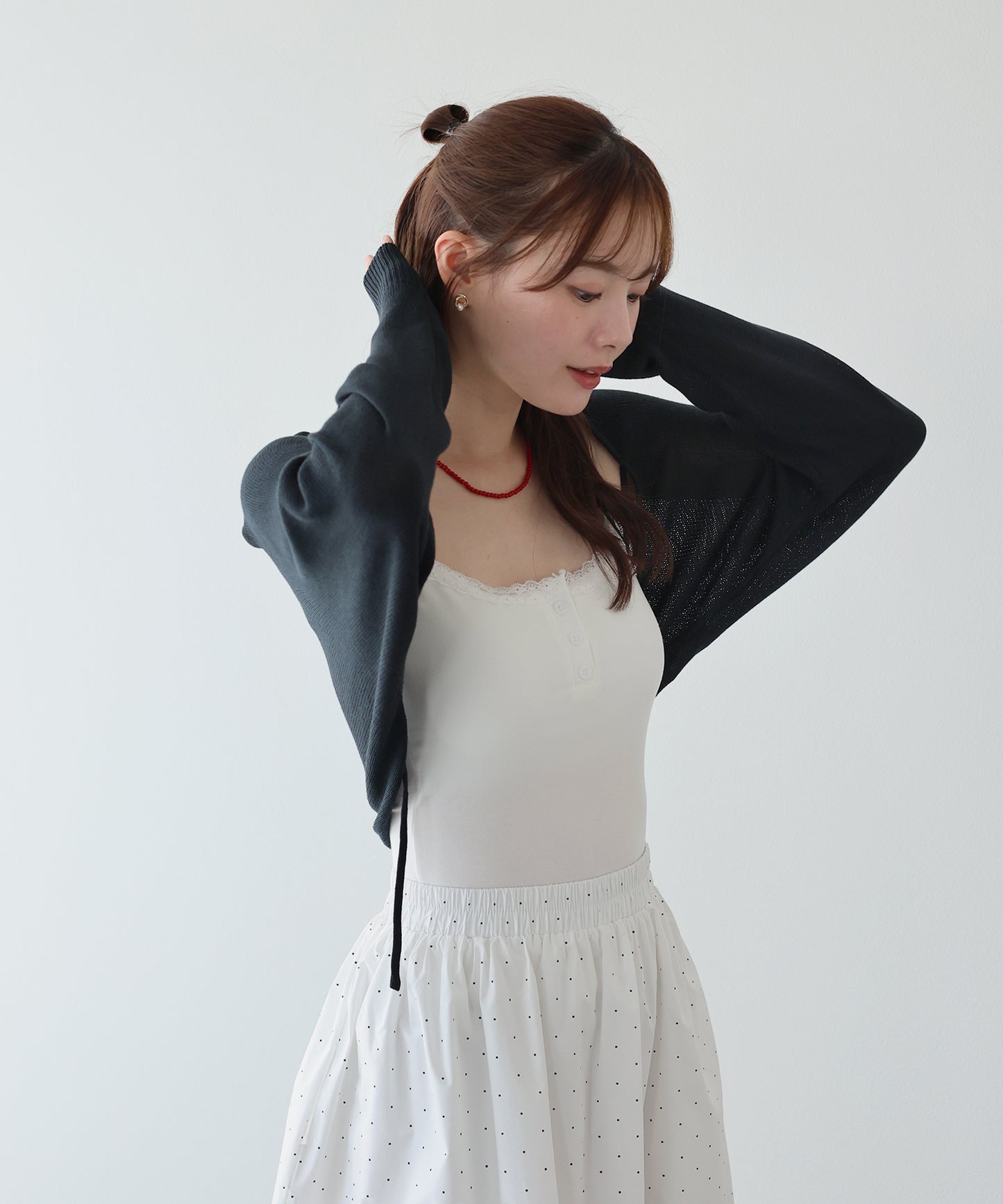 【早割5％OFF】フロントリボンシアーポレロ【メール便】