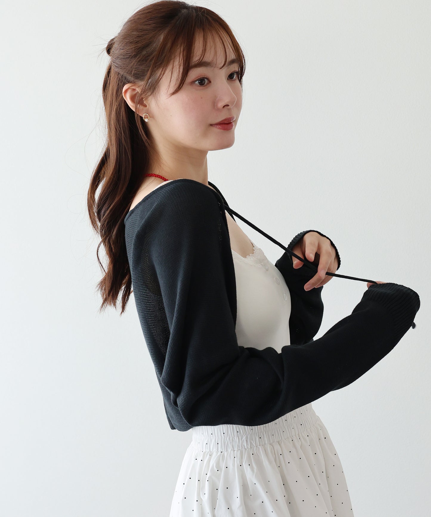 【早割5％OFF】フロントリボンシアーポレロ【メール便】