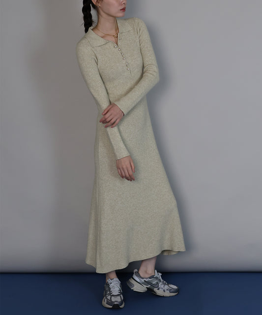 ポロリブニットワンピース[ J by blue ]