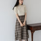 【TIME SALE】チェックドッキングワンピース