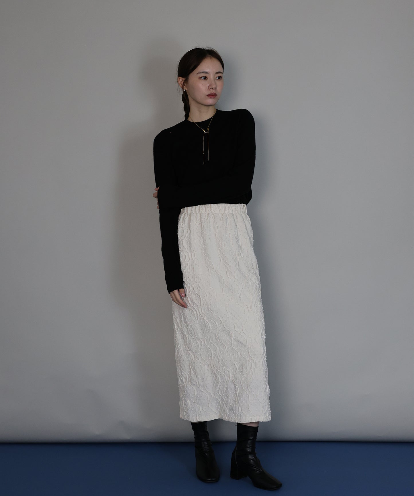 【早割5％OFF】ウール混ホールガーメントニット[ J by blue ]