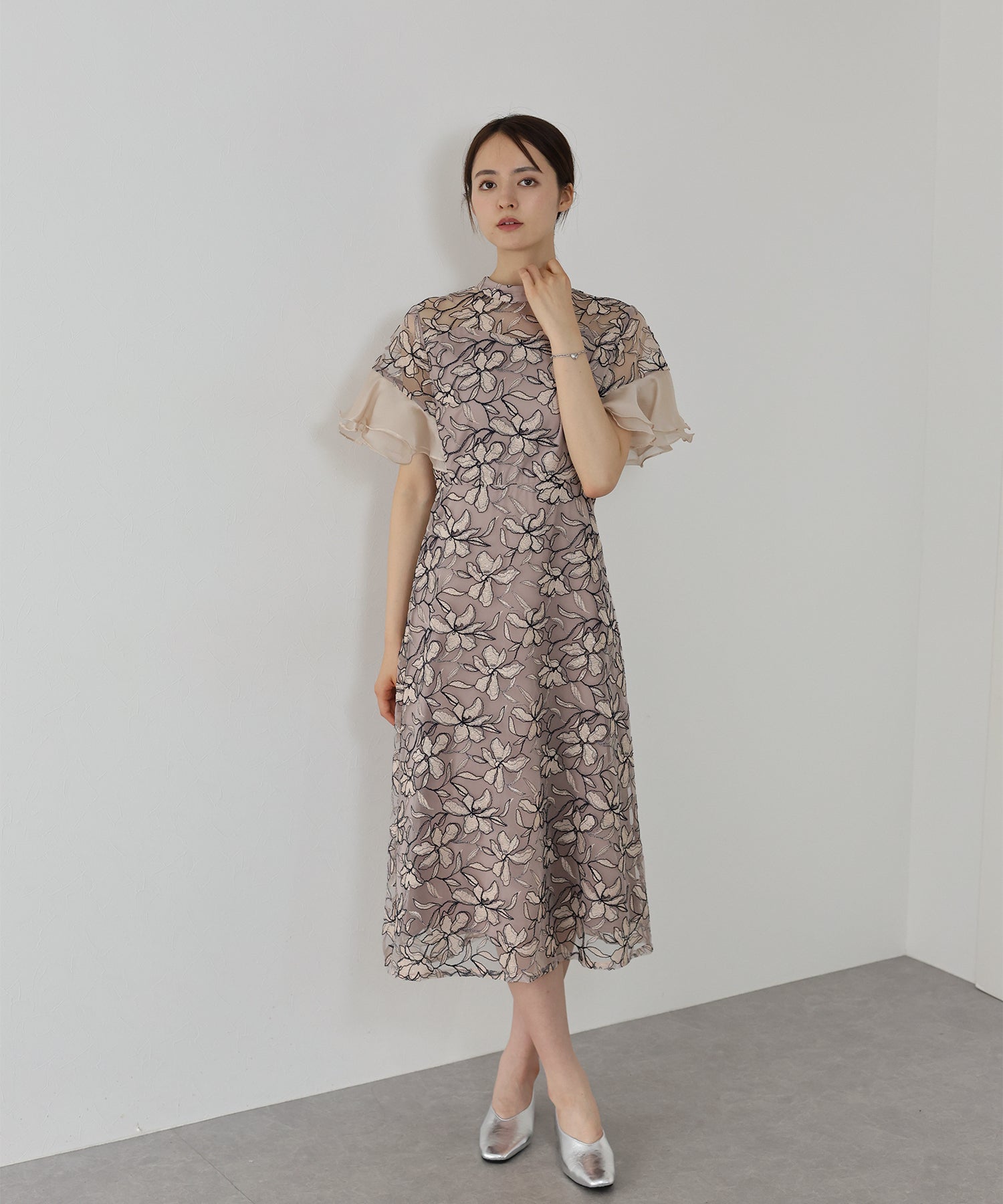 結婚式ドレス　パーティードレス　J by blue SALE】スパンコールレースドレス[ J by blue ] – BLUE ONLINE
