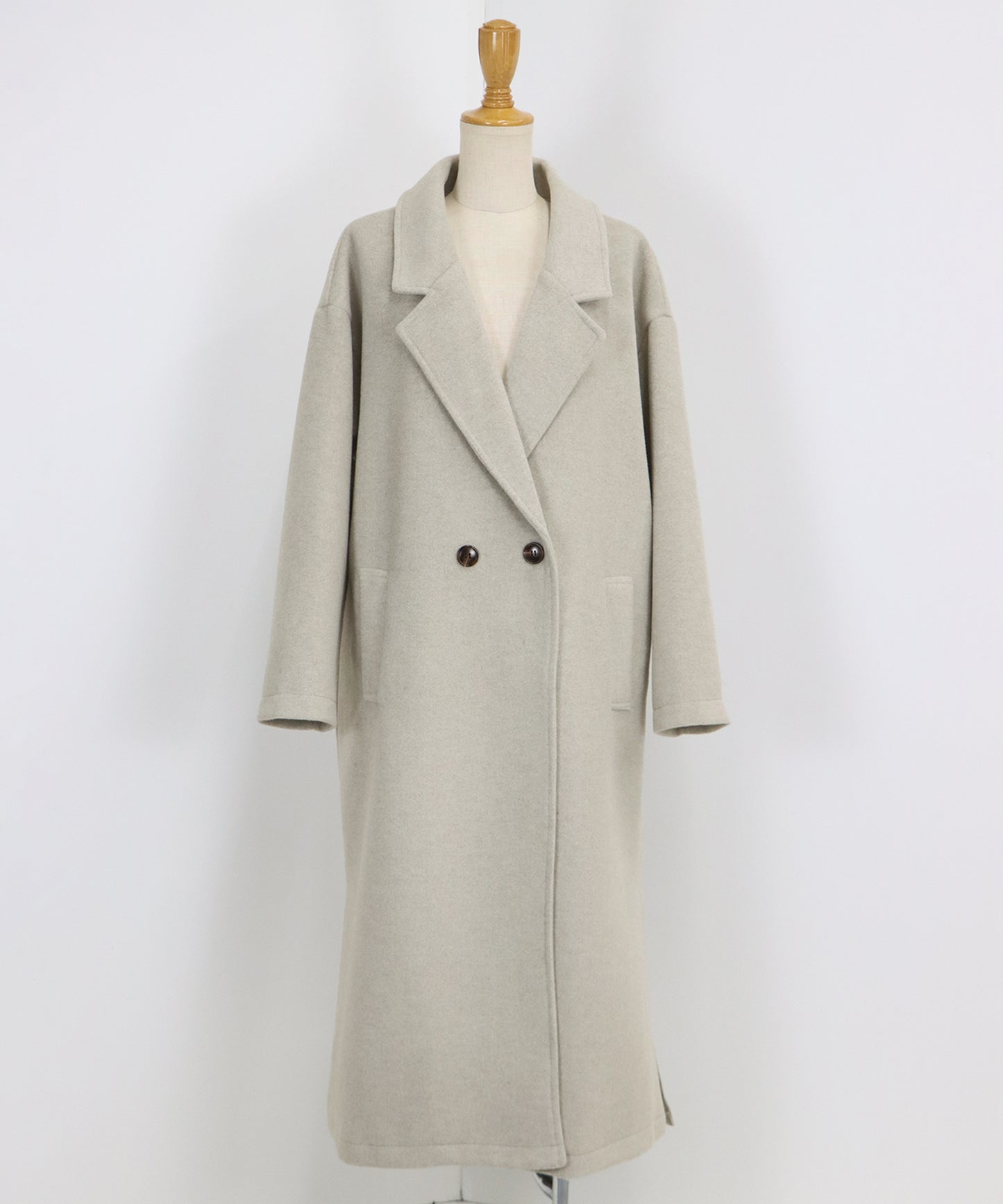 テーラードウールロングコート