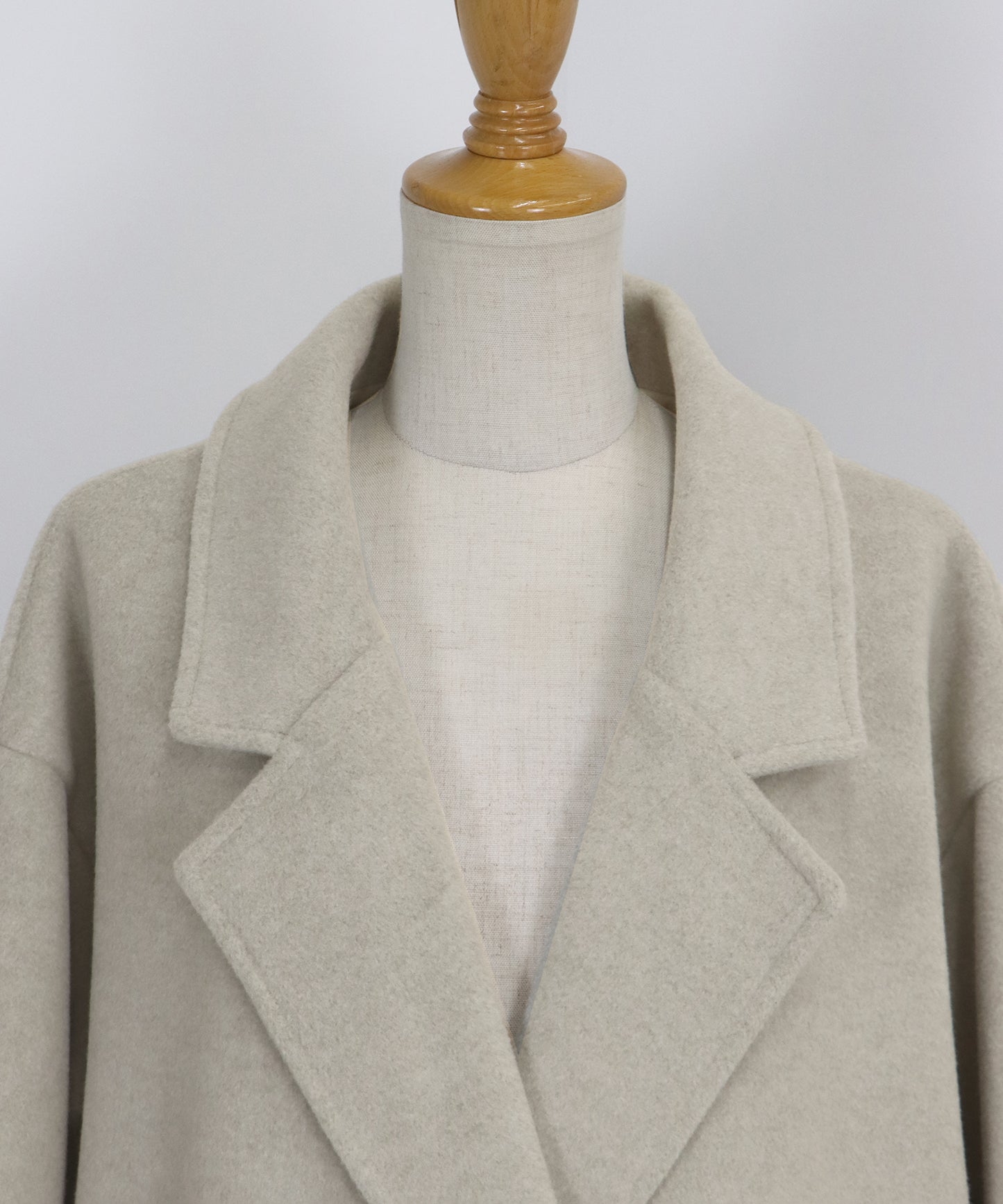 テーラードウールロングコート